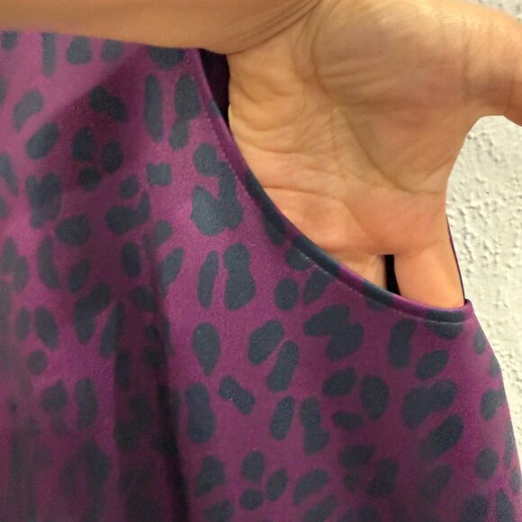 Ted Baker Animal And Floral Print Skater Dress Purple Size XS Size 1 TB - Picture 11 of 17